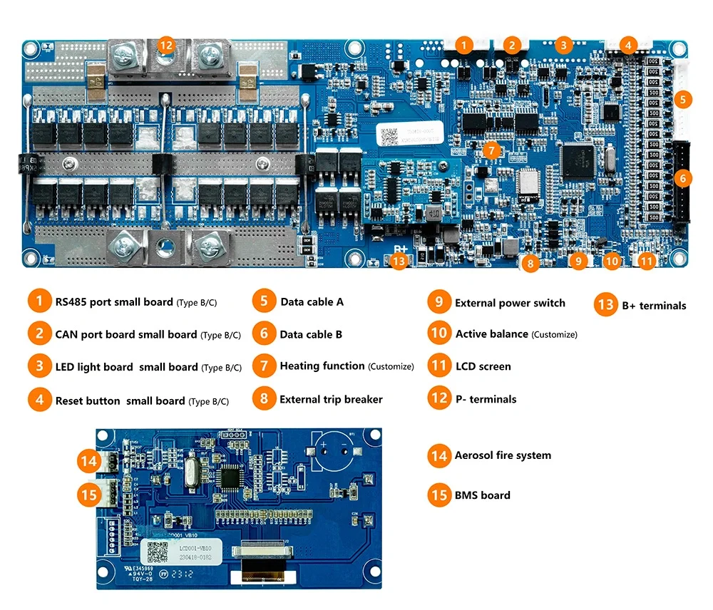 Smart Bms Lithium Ion V Rs Can S A Selpos V Bms For Ah Lifepo Pcb Pcba Buy