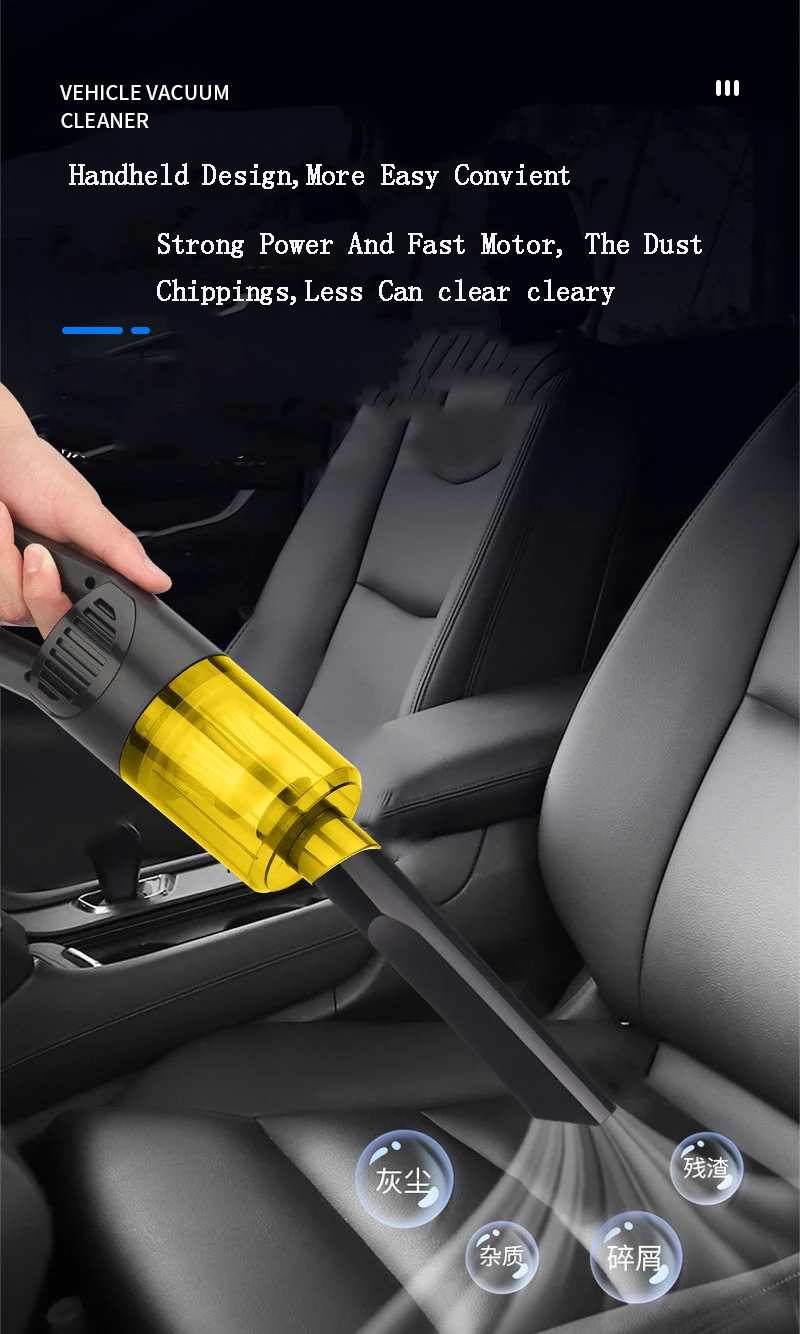 6000Pa Сильный всасывания домашная кровать мини ручной пылесос беспроводной портативный автомобильный