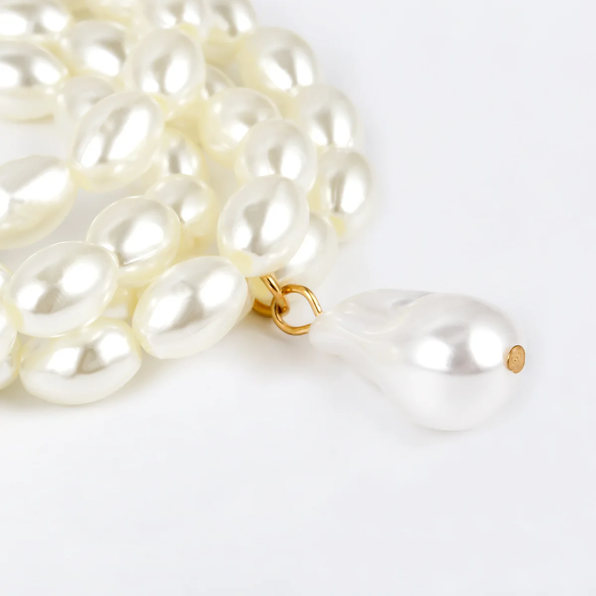 Collana di perle da donna collana corta multistrato accessori