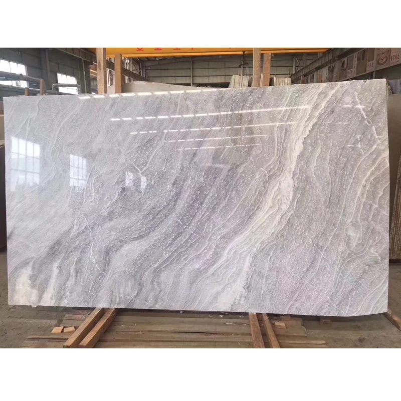 Customized Design Beautiful Natural Star Ocean Blue Grey Marble Floor Tile Design Wall Marbl Marble Slab