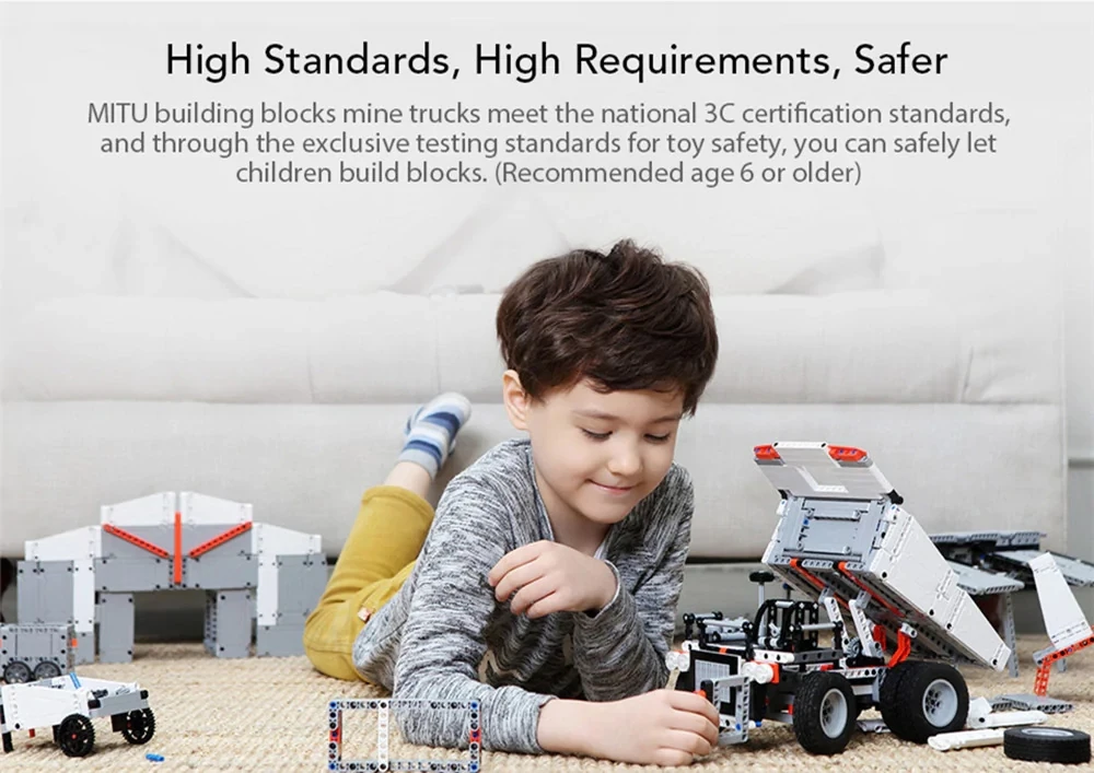 Xiaomi Youpin ONEBOT Smart Building Blocks Toy Mine Truck Car Robot Mining Truck Cars Toys For Children