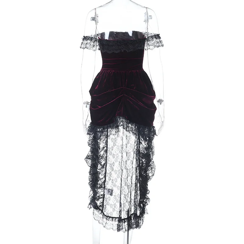Halloween Gothic Grunge Punk Women Dress SleeveLESS Lace Slim Black Dresses  2026 New Y2K Harajuku Lolita Fairy Core Party Dress| Alibaba.com