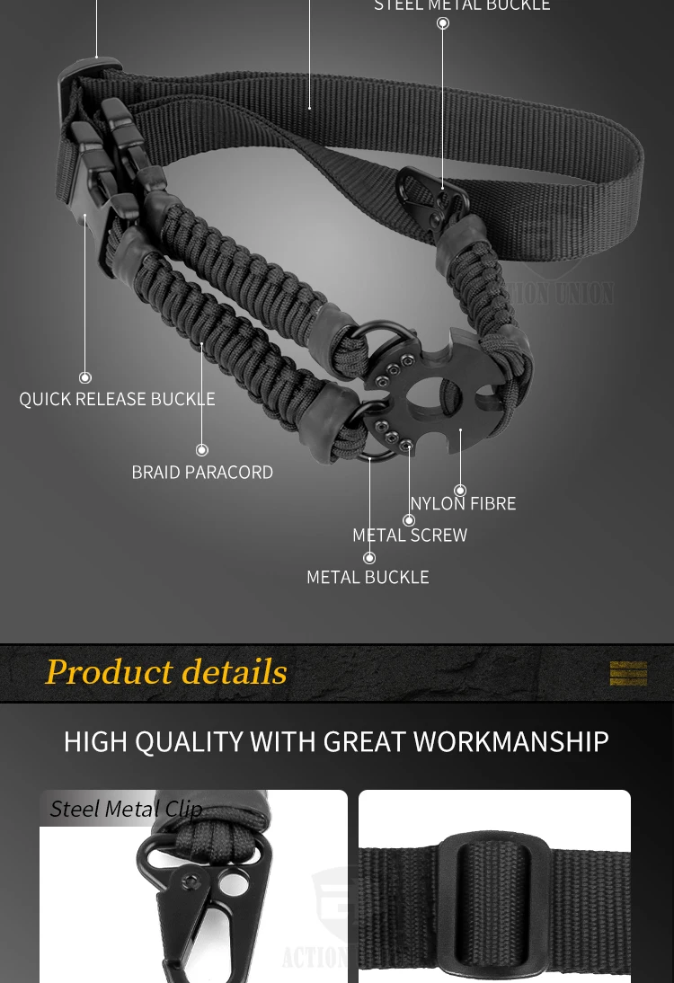 Adjustable Hunting Accessories Shooting Shoulder Strap 1 Single Point ...