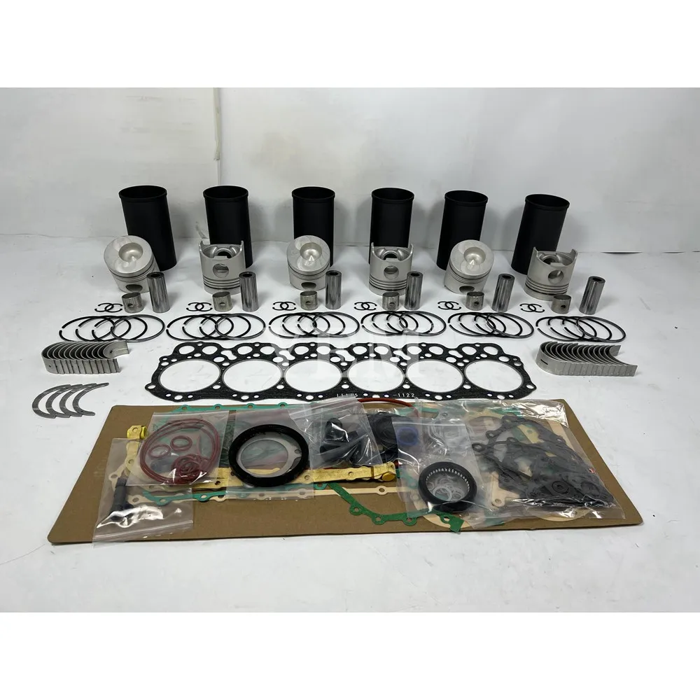 For Hino EH700 Engine Overhaul Rebuild Kit With Gasket Set Engine Valves Main Connrod Bearing Excavator Engine Parts