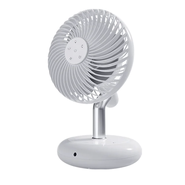 2024 desktop fan 5200mAh Battery small usb table fan rechargeable portable electric air cooling mini desk fan 3 speed