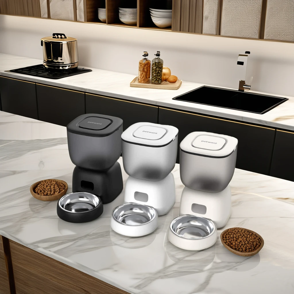 Интеллектуальная автоматическая кормушка для домашних животных SmartFeed 3L с возможностью подключения Wi-Fi и управлением приложениями кормушкой собак кошек