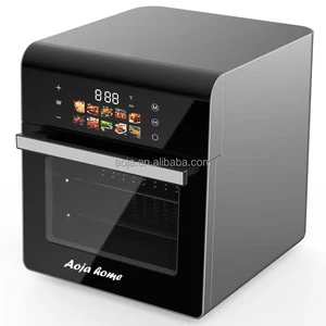 AOJA New Arrival Factory Price 10L Large Capacity Stainless Steel Air Fryer With Visible Window Digital Air Fryer for Home