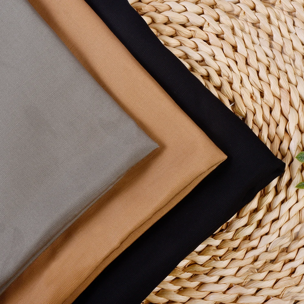 Linen Tencel Fabric Blended Soft Breathable Eco-friendly Skin-friendly Women and Men Clothes Dress Fabric for Clothing