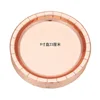 Rose gold 9inch paper plates 25 pieces