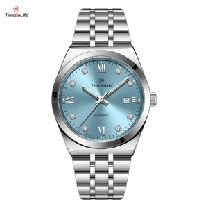 Custom Logo Luxury Brand Men's Mechanical Business Watch Automatic Calendar Date Wristwatch 50M Waterproof Reloj Hombre Miyota