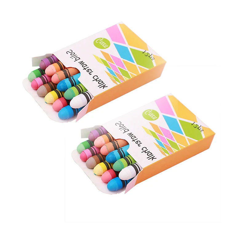 Заводской новый дизайн чистый мел школьный нетоксичный набор Мел с упаковкой