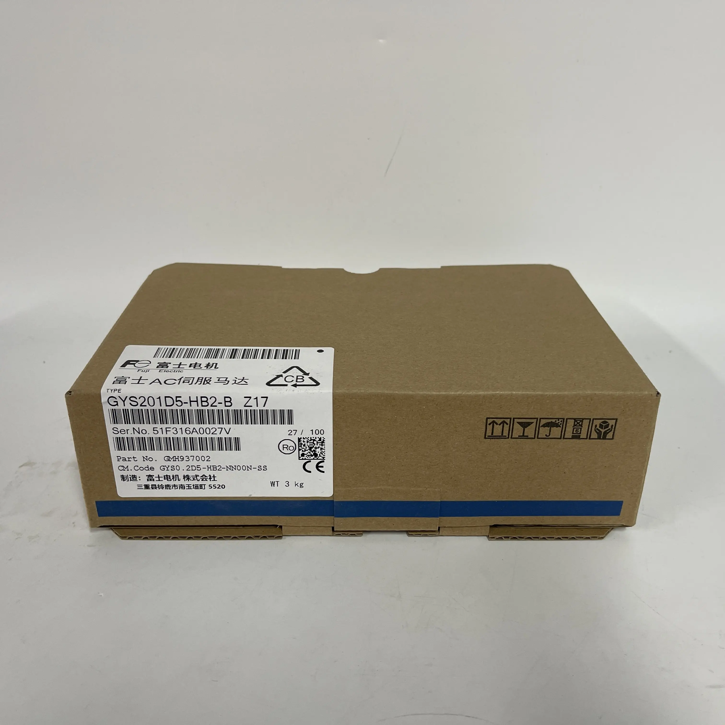 Fuji AC Servo Motor GYS201D5-HB2-B Z17