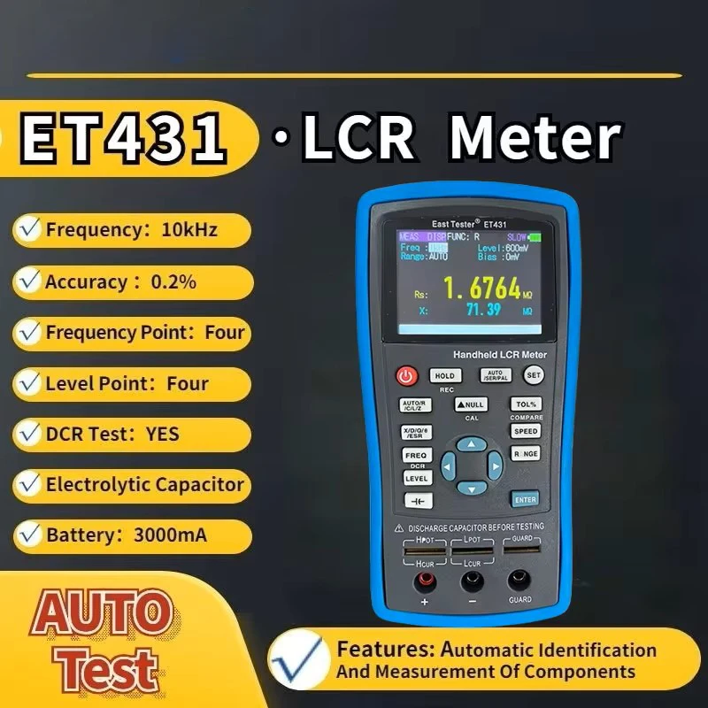 ET43 Serie LCR-Messgerät Hochleistungs-Handheld-Digital-LCR-Meter 2026 mit 100Hz einstellbarer Ausgangsfrequenz für Prüfgeräte – Detail 2