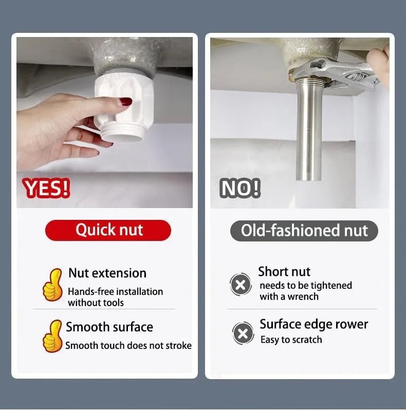 High Quality Flexible PVC Drain Pipe Wash Basin Sink Drain Hose  Anti-clog Anti-odor Sink Drain Pipe for Kitchen Bathroom
