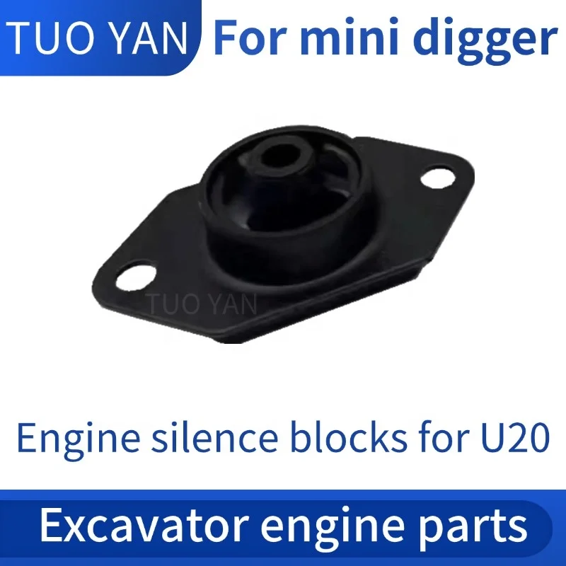 Excavator Engine Mounting Spare Parts for Kubota Engine Silent Block Engine Silence Pad for Kubota U15
