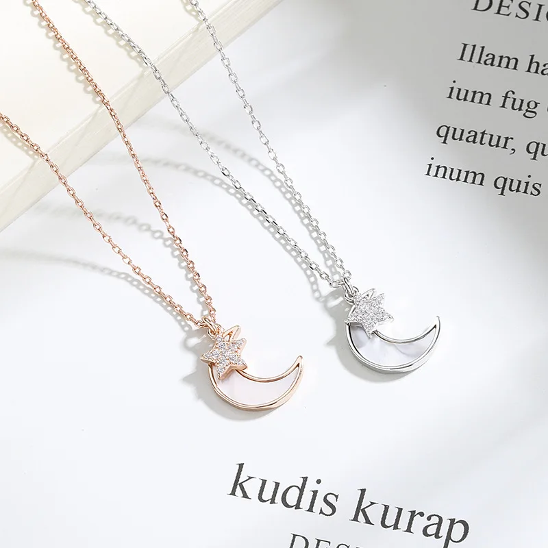 Star Moon Shell Necklace Trendy High Quality Jewelry