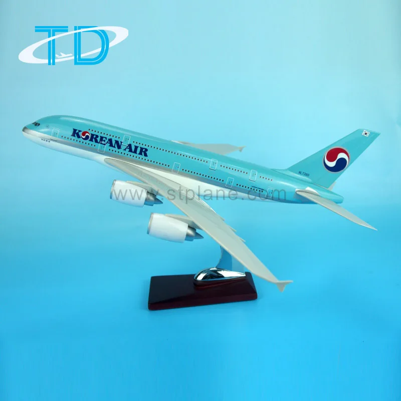 エアバスA380 韓国航空会社モデル2機セット 韓国航空エアバス380スケール1:200飛行機モデルビジネスギフト