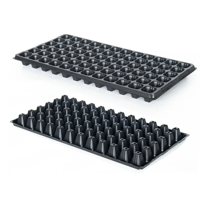 Plastic Agricultural Seedling Growing Starting Tray for Pepper Planting for Nursery Use