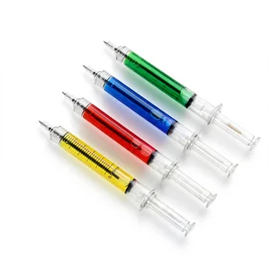Wholesale Plastic Syringe Ballpoint Pen 0.7mm Student Stationery China Creative Cute Office Signature