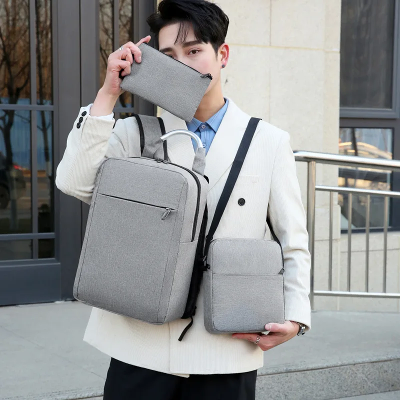 Laptop Backpack Bag Office Briefcase Lightweight Portable Simple Tablet Carrying Battery Bag Set