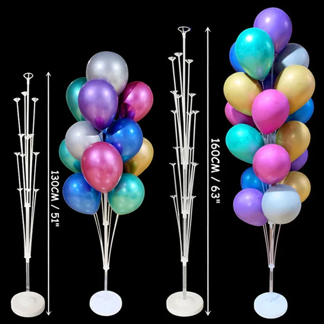 Eco-Friendly Tabletop Christmas Tree Floating Balloon Decoration Wedding Supplies Floor Bracket Base for Birthday Party Scene