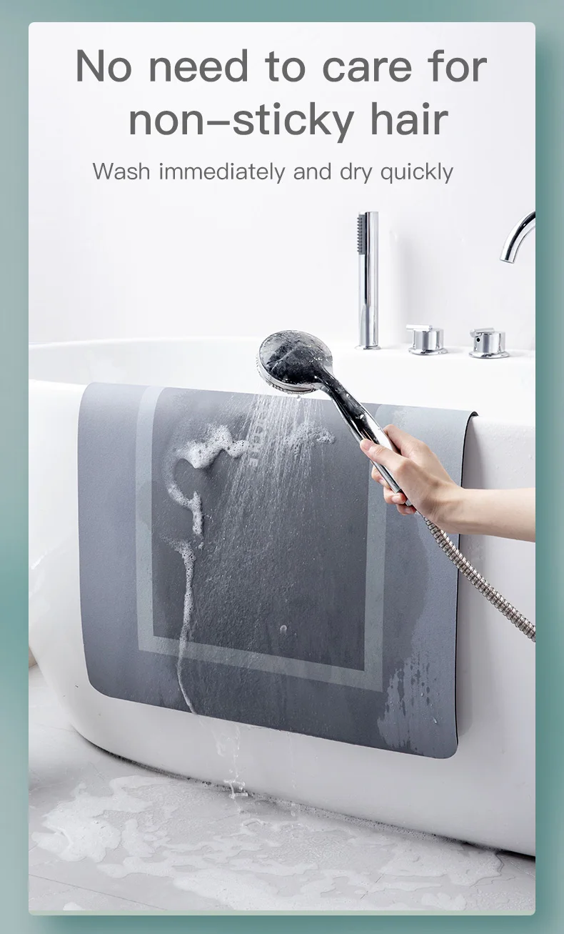 7colour Custom Size Eco Friendly Bathroom Floor Mat High Water