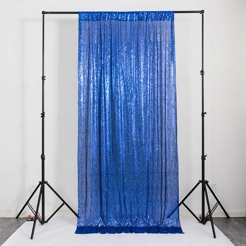 Tende Con Frange Paillettes Metalliche Per Feste – 2 Pezzi 1x2,5 Mt – Oro, Rosse, Blu, Etc.