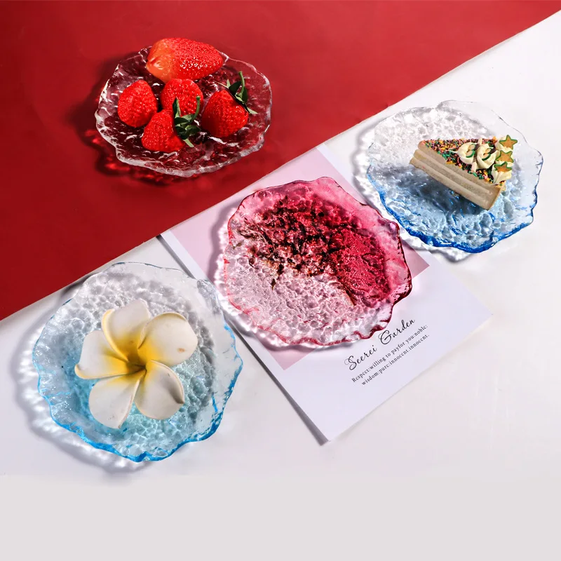 Manufacturer's direct sales creative gradient color ice dew plate