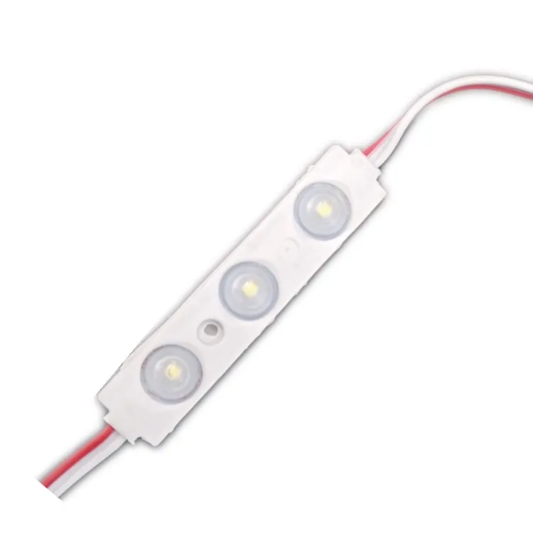 7015 белый 6500k 10000k 0,72 Вт водонепроницаемый smd 2835 объектив знак впрыска 12 В 3 светодиодный модуль