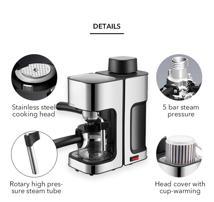 Hand Drip Fully Automatic Coffee Maker Espresso Coffee Machine Home 1