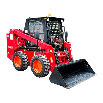 Stand-up multi-purpose wheel skid steer loader/360 degree rotating skid steer for indoor use at construction sites