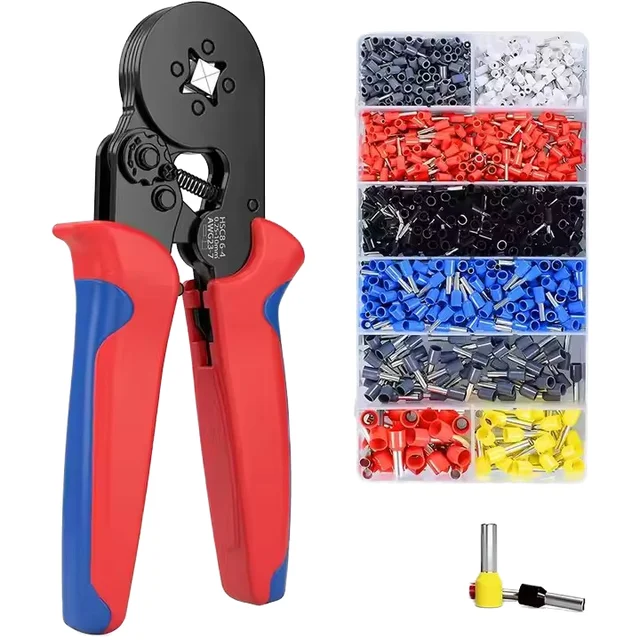 Factory Direct Custom Plastic Crimping Pliers Set with Soft Grip Handle 800pcs/1200pcs/1230pcs/1800pcs OEM Supported