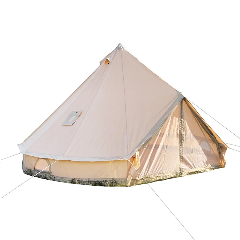 Safaricamping outdoor family camping waterproof bell tent with zipped groundsheet and Tent accessories 