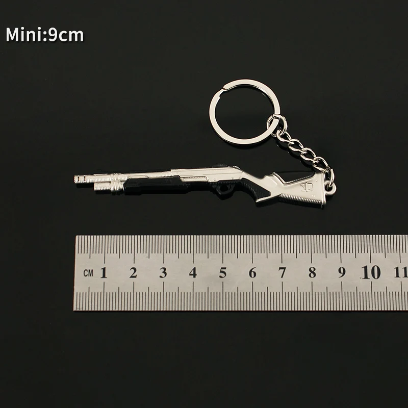 Schrotflinte Schlüsselring Pistole Waffenmodell Metall Schlüsselanhänger Mini Schlüsselring 255101162222