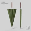 army green-16 ribs-high end rattan handle