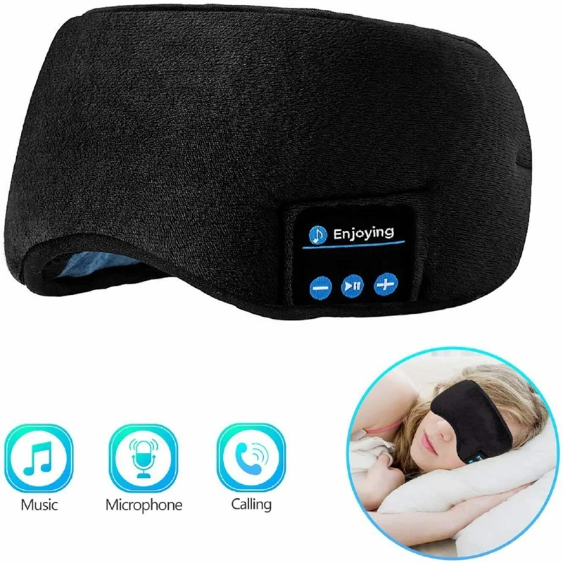 Casque de sommeil 3D Bluetooth 5.0 bandeau sans fil artefact de sommeil  respirant musique masque pour les yeux écouteurs pour dormir sur le côté  cadeaux - AliExpress