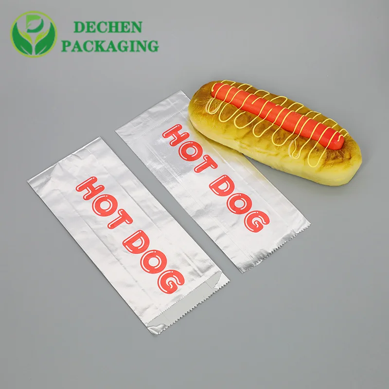 Foil Hot Dog Bags - Insulated & Grease Resistant Hot Bag Sleeves