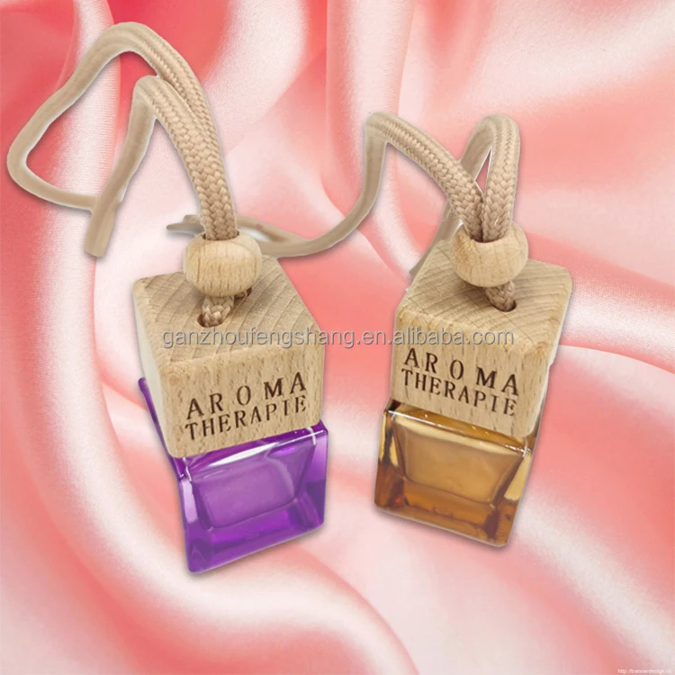 Wholesale 8ml Car Air Freshener Hanging Glass Pendant Car Perfume