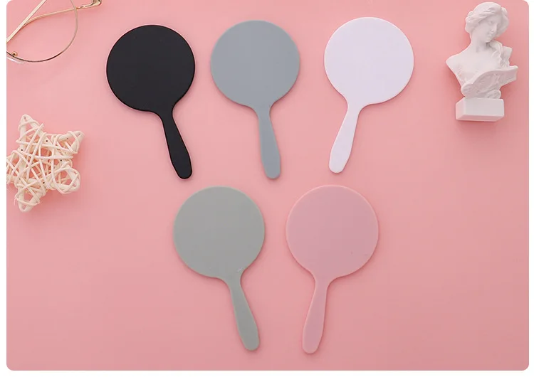 Wholesale Low Moq Custom Logo Handheld Mirror Private Label Compact