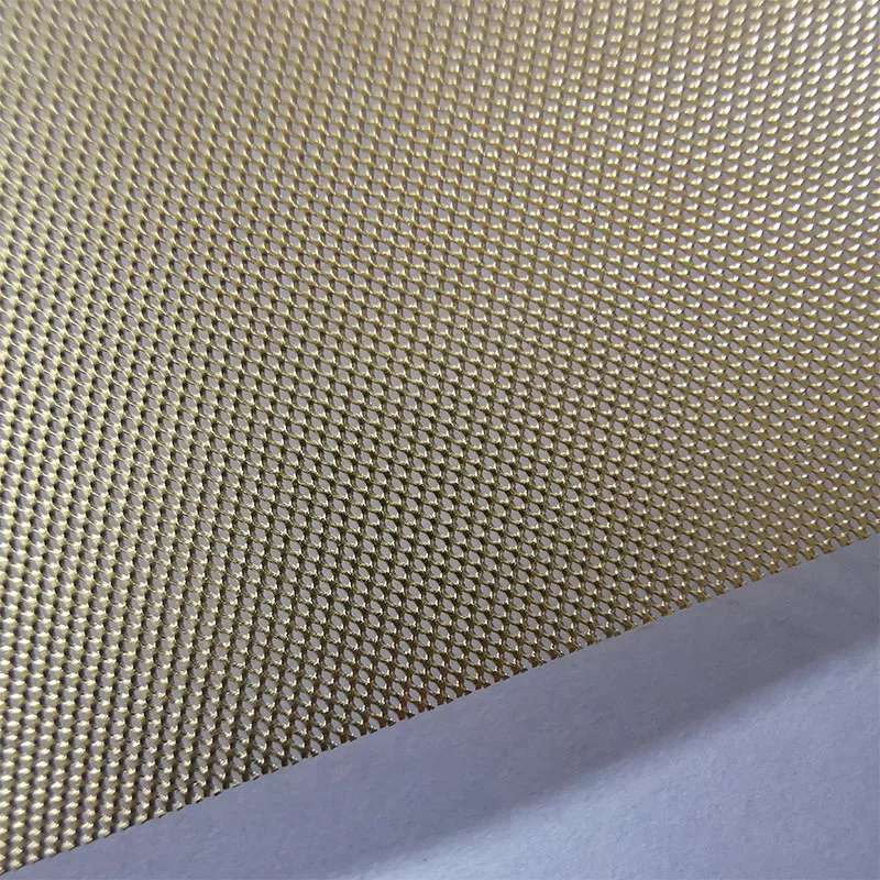 Battery Current Collector Precision Stretched Small Hole Brass Stainless Steel Metal Mesh Foil Grid