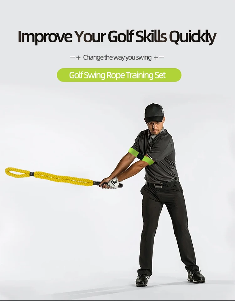 Melelinks Improve Swing Speed Trainer Rope Golf Swing Training Rope For