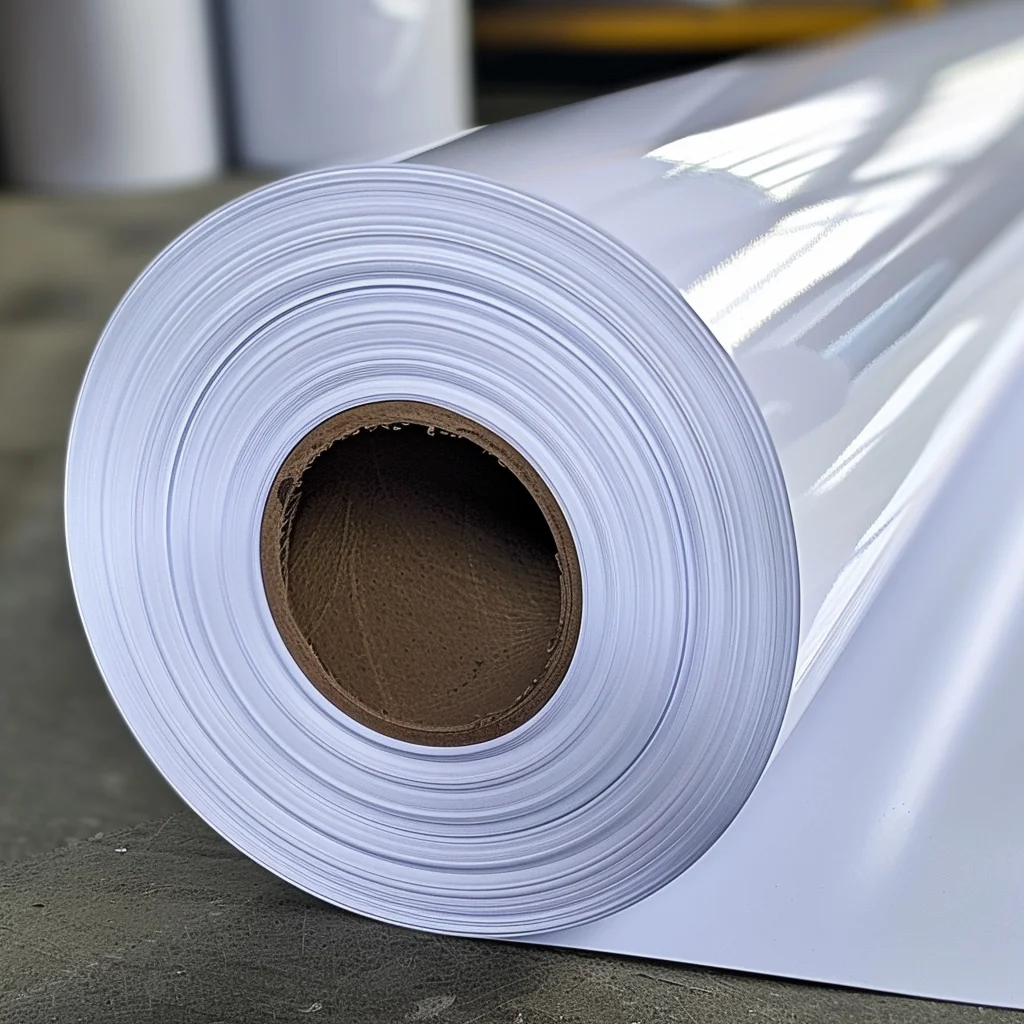 BulkSupply Hot Selling High Gloss Self Adhesive PVC Vinyl Roll Heat Resistant White Clear Printing Film,For Advertising Printers