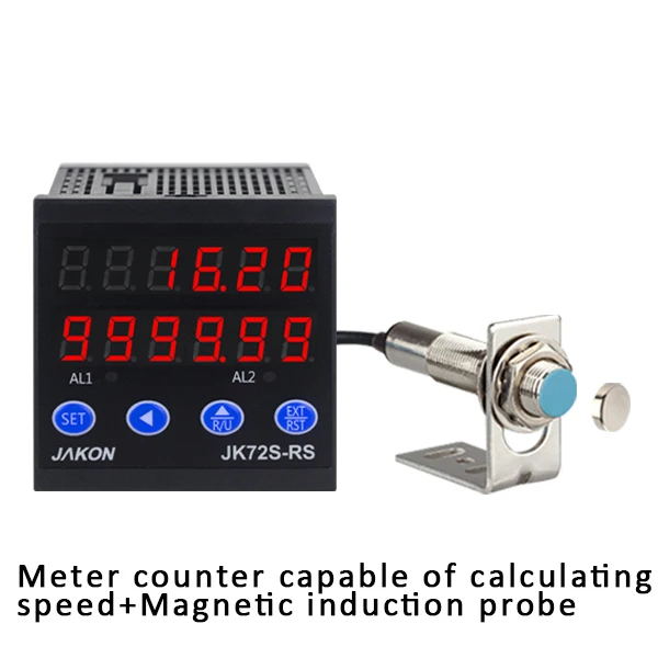 Cable Length Meter 6-digit Textile Wheel Counter Intelligent Digital Frequency/Linear Speed/Tachometer Multimeter