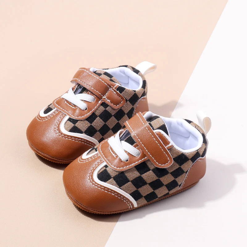 2024 High Quality Anti-slip Hook&loop Soft TPR Outsole Unisex Baby Toddler Sport Shoes Boys and Girls Casual Shoes BXC4142 factory