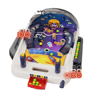 Score Calculated Kids Intelligent Table Game Plastic Educational Toy Space Pinball Game Machine