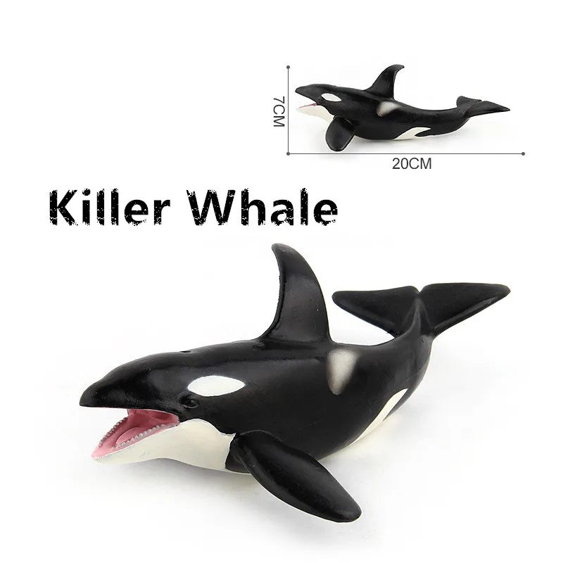 Имитация Кита пластиковая модель игрушки для детей коллекционирования обучающая Морская жизнь синий кит наркит горб убийца