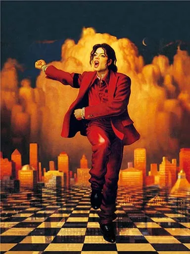 Personalize PET 3d Flip Lenticular Wall Art of Michael Jackson