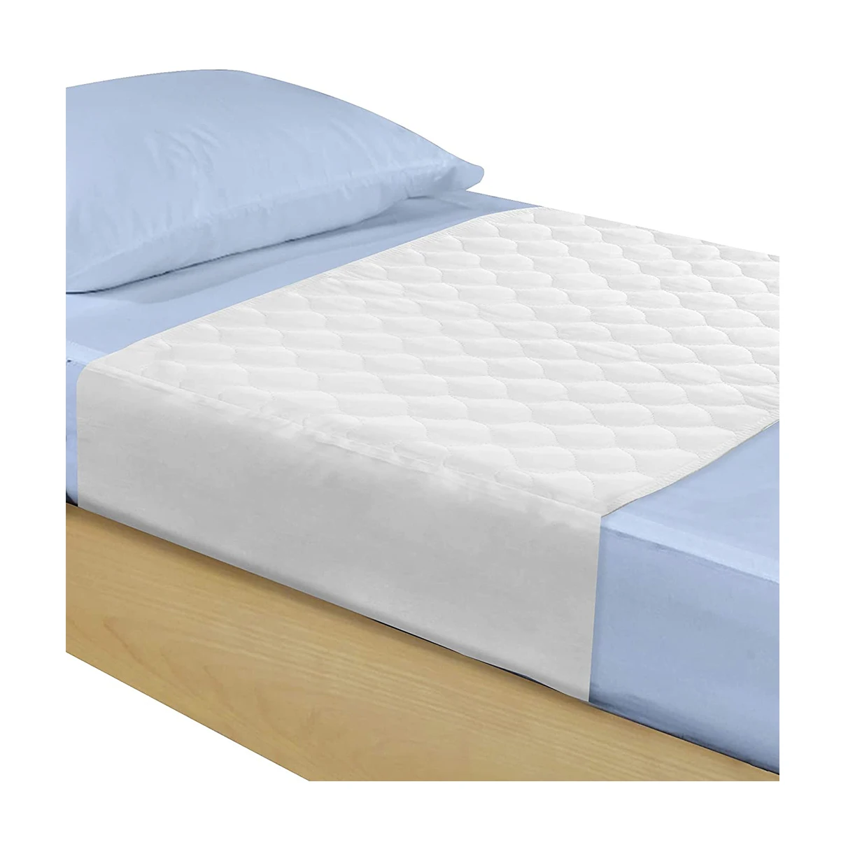 Adult Reusable Bed Underpad With Absorbent Wings