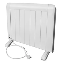 Direct Heat LED Display Digital Programmable Thermostat Weekly Timer Electric Aluminum Body 1000 W White Convector Room Heater