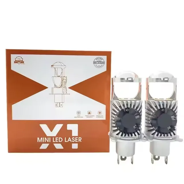 Factory H4 Bi-LED Laser Projector Lens High Power Mini Bi Led Projector Headlight Bulbs